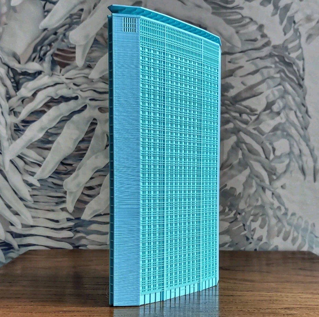 Grattacielo Pirelli — Scultura in 3D, 24 cm | Icona di Milano firmata Gio Ponti - Beton Brutale - Monumenti, sculture e soprammobili stampati in 3D