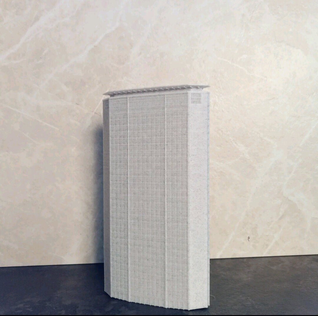Grattacielo Pirelli — Scultura in 3D, 24 cm | Icona di Milano firmata Gio Ponti - Beton Brutale - Monumenti, sculture e soprammobili stampati in 3D