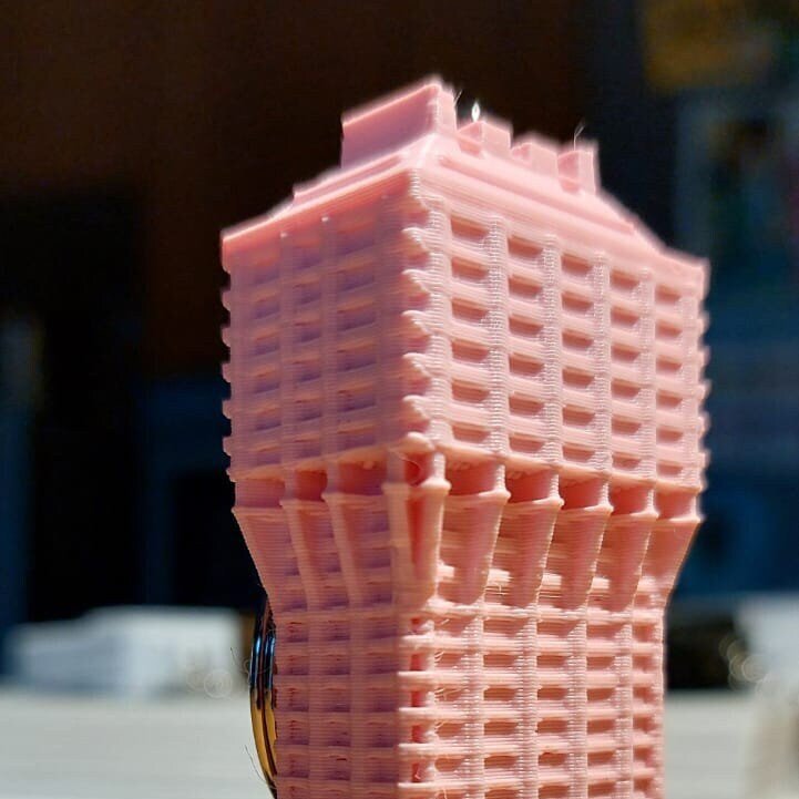 Velaschina — Portachiavi Torre Velasca stampato in 3D | Milano sempre con te - Beton Brutale - Monumenti, sculture e soprammobili stampati in 3D